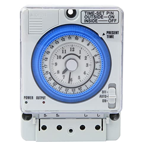 Timer Manuale Programmabile Giornaliero 220V 10A Temporizzatore Temporizzatore Meccanico Analogico 24 Ore 15 Minuti