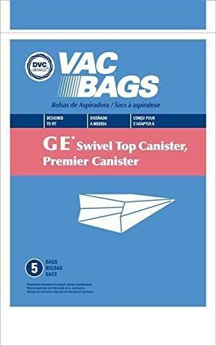 DVC Replacement for GE Swivel Top Canister Premier Canister Vacuum Cleaner Bags | Replacement Parts to Keep Clean and Breathe Easy | Made in the USA | 20 Pack