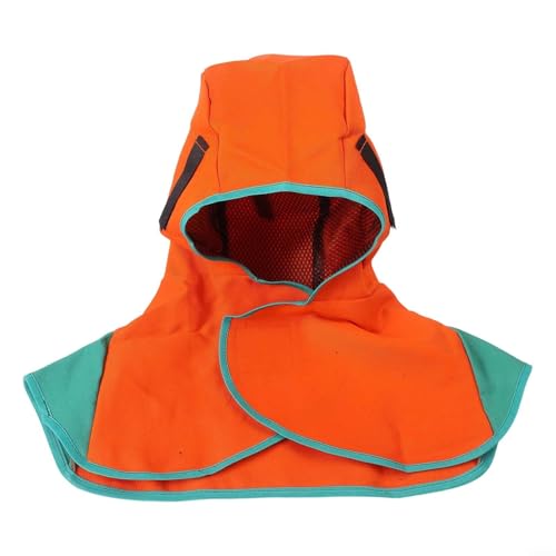 Reuable Welding Hood with Protective Features and Comfortable Breathable Design for Safety (Orange)