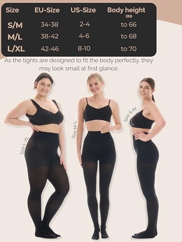 Women High Waisted tummy control shaping pantyhose tights 80 Denier Opaque Support Shapewear 1000-TS4