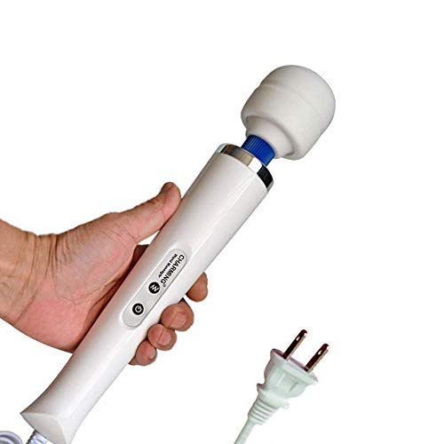 10 Speeds Wired Powerful Handheld Wand Massager with Strong Vibration, Personal Therapy Massager