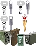 Ammo can Lock kit Metal Ammo Box Locking Hardware case Lock for 50 Cal, Fat 50, 30 Cal, 20 mm, 40 mm