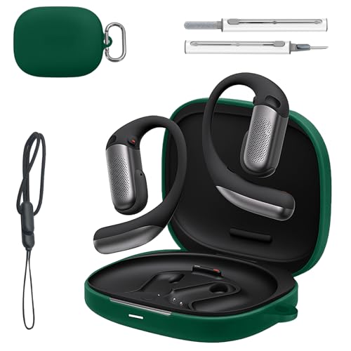 Shokz OpenFit Pro�P�[�X�J�o�[�A�t�̃V���R���t���{�f�B�ی�J�o�[�B�w��A�h�o�A�ϏՌ��A���ɗD��������(�_�[�N�O���[��)