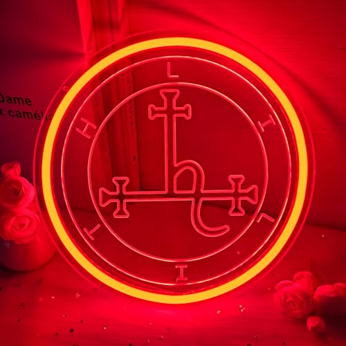 Vveikea Lilith Sigil Neon Sign Dimmable Sigil of Lilith Neon
