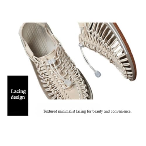 Men's Breathable Woven Sandals - Lightweight Closed-Toe Beach & Hiking Sandals, Non-Slip Comfort for Outdoor & Casual Wear4