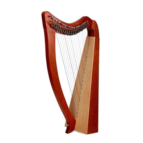 19 弦ハーフキー ハープ(スペア ストリング付き)、プロフェッショナル パフォーマンス、バンド/合唱団/フェスティバルに適しています,A,Half button