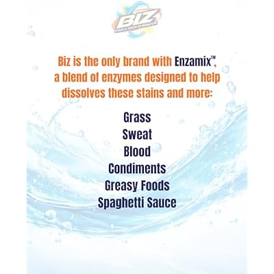Biz Liquid Laundry Detergent, 100 oz Powerful Stain-Fighting Laundry Soap for Deep Cleaning, Works in HE & Standard Washers