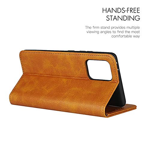 Jaorty Galaxy S10 Lite Wallet Case,Premium Pu Leather Flip Folio Case With Card Slots,Cash Pocket,Kickstand With Magnetic Closure For Samsung Galaxy S10 Lite (2020 Release) 6.7 Inch Khaki #TOP2