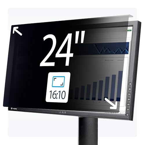 Filtre de confidentialité acrylique pour moniteur 24 pouces 16:10 avec installation rapide