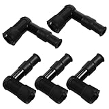 PRETYZOOM 5 Pcs Universal Waterproof Spark Plug Cap Boot Replacement for Scooter Dirt Bike Atv Engines