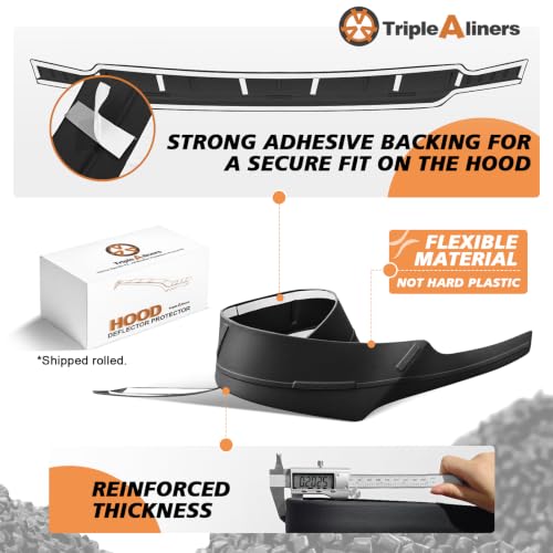 Image of TripleAliners Hood Bug Deflector Protector for 2024 2025 2026 Ford Ranger