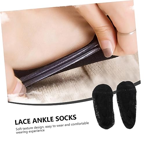 BESTYASH 10pairs Women Thin Lace Socks Short Ankle Socks for Flats Pumps High Heels Breathable and Comfortable3