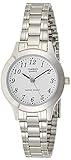 Gehäusefarbe: Silber Casio 19103 LTP-1128A-7BR - Damen-Armbanduhr Quarz, Metall, Weiß, weiß, Armband