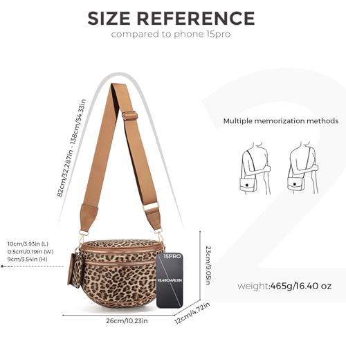 Image of Dyalsa Small Crossbody Bags for Women Canvas /PU Mini Crossbody Purse, Shoulder Bag Traveling Workout
