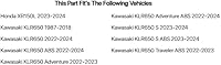 Vista 2 de Tusk Billet Race Foot Pegs With Springs Compatible with Kawasaki KLR650 1987-2018, 2022-2025