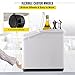VEVOR Ingredient Storage Bin, 11.4 Gallon Capacity Shelf Ingredient Bin, 280 Cup Flour Bins on Wheels Commercial Prosave Shelf-storage Ingredient Bin with Lid and Scoop Rice Bin for Kitchen White