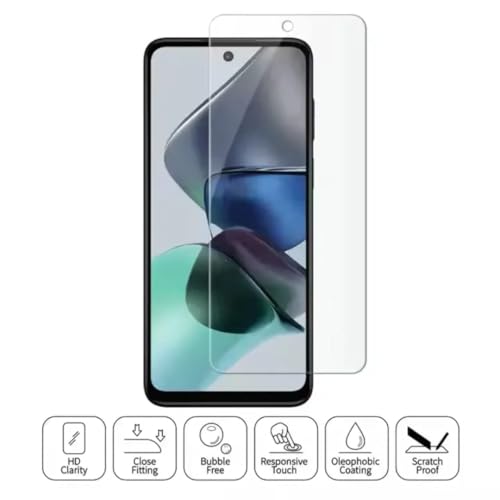 Image of 9H Tempered Glass Screen Protector for Moto G6 Plus - Anti-Scratch, HD Clear, Bubble Free, White Edge | Pack of 10