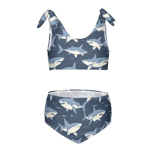 Wusikd Shark Animal Girls Swimsuits Two Piece Sea Funny Swimwear Bikini Set for for Girls Size 3T