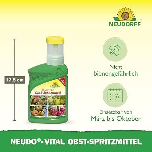 Neudorff Neudo-Vital Obst-Spritzmittel – Fördert die Vitalität von Obstbäumen und -sträuchern und wirkt vorbeugend gegen Pilzkrankheiten, 250 ml