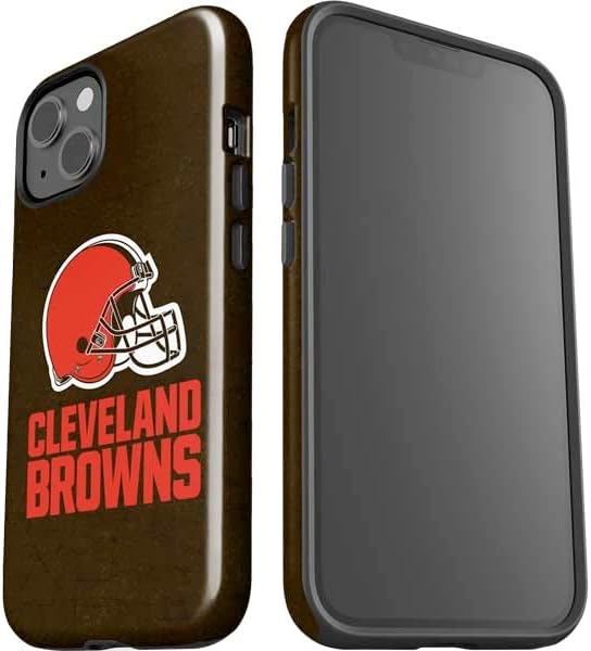 Skinit Impact Phone Case Compatible with iPhone 14 Plus - Officially Licensed NFL Cleveland Browns Distressed Design