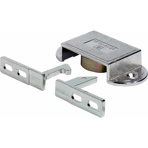 City Deco Centre Automatic Door Catch Locks Double Panel Doors Without Additional Stop Strips or Furniture Bolts Cover