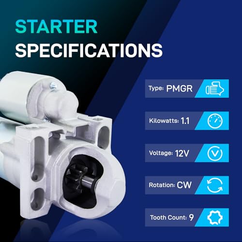 Image of New Starter Fit for 03-08 Silverado 1500 Tahoe 4.8 5.3, 07-08 Chevrolet Avalanche, 03-06 Avalanche 1500, 04-07 Rainer, 03-05 Cadillac Escalade, 6494N 89018123 8000045 410-12257 SDR0270