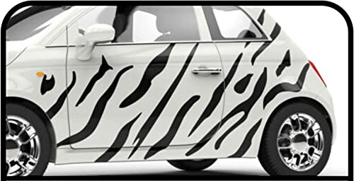 Décalques de tuning voiture safari zèbre blanc pour carrosserie