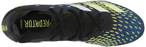 adidas Predator Freak .3 Firm Ground Voetbal Schoen Mannen, Zwart Wit Solar Geel, 41 1/3 EU - Image 6
