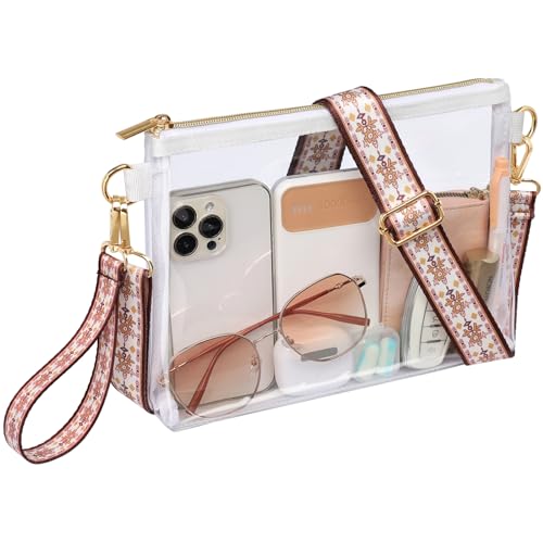 PACKISM Clear Bag for Stadium Events - Clear Purses for Women Stadium Crossbody, Concert Bag for Sports & Festival