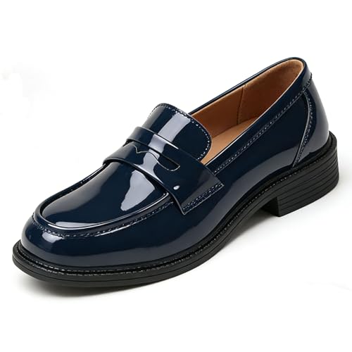 Image of Loafers for Women Black Penny Loafer Business Casual Shoes Women's Loafers & Slip-Ons Ladies Flats Comfortable Dressy