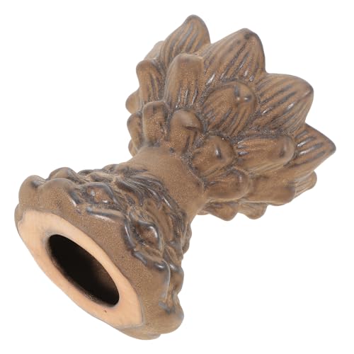 GOOHOCHY Lotus Candlestick Antique Candle Holder Wine Making Kit Candleholders Candle Stick Holder Candle Holder Decor Candleholder Decorations Crystal Holder Bracket Chinese Style Ceramics