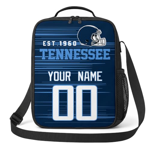 Image of Tennessee Lunch Bag Custom Name and Number Personalized Gifts
