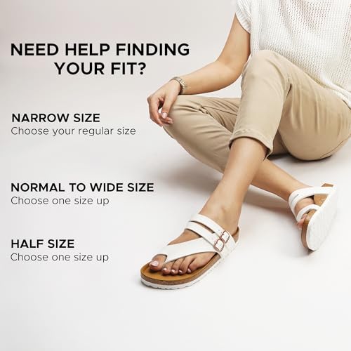 Image of AEROTHOTIC Recovery Slides for Women Cork Footbed Adjustable Straps Sandals