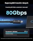 Anker Prime Thunderbolt 5 kabel 240 W 80 Gbps transfer danych [1 sztuka 1 m