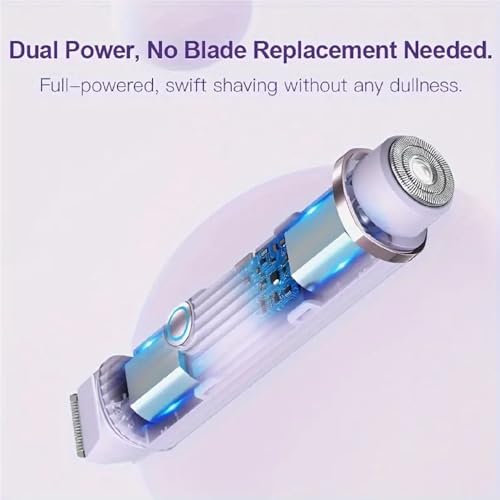 Image of AVNISH Facial Hair Remover Trimmer for Women Rechargeable Cordless Electric Shaver Instant Gentle Smooth Skin Hypoallergenic Blade Multipurpose Use For Upper Lips Cheeks Forehead Peach Ideal For On-The-Go