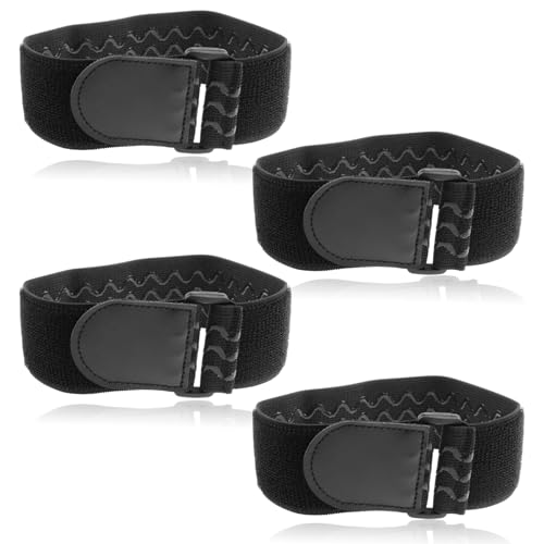 4 Stück Elastische Klettbänder, Mehrzweck Klettband mit Schnalle, Elastische Gurte mit Klettverschlüssen für Fahrrad, Hosenschutz, Gepäck, Yogamatten, Schläuche, Kabel etc