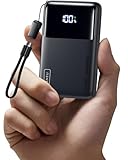 INIU Portable Charger, Slimmest 10000mAh 45W PD Fast Charging Power Bank, USB C in&Out Mini Battery Pack, Travel Essential Phone Powerbank for iPhone 17 16 15 Air Samsung S25 S24 Google Pixel iPad etc