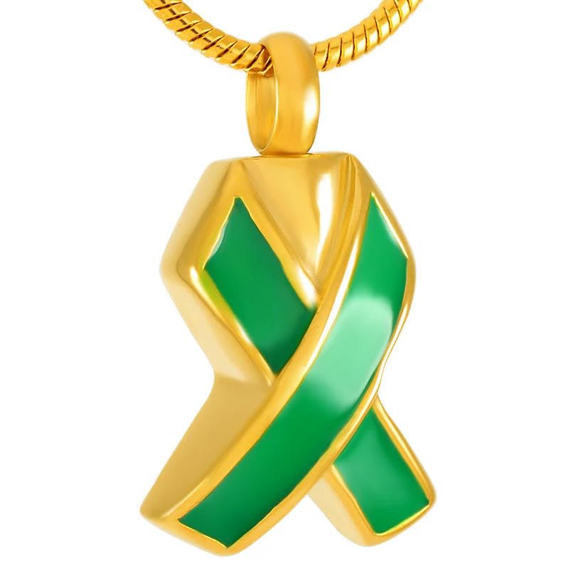 DOTUIARG Colección de cremación de acero inoxidable de oro, collar conmemorativo para cenizas, urna para recuerdos y joyería colgante