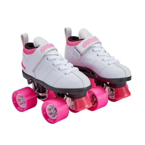 Chicago Skates Bullet Speed Quad Roller Skates – Durable, Top Performance Indoor/Outdoor Youth Skate Shoes for Women & Men Beginner 62mm Urethane Wheels & Low-Cut Ankle Boots for Agility
