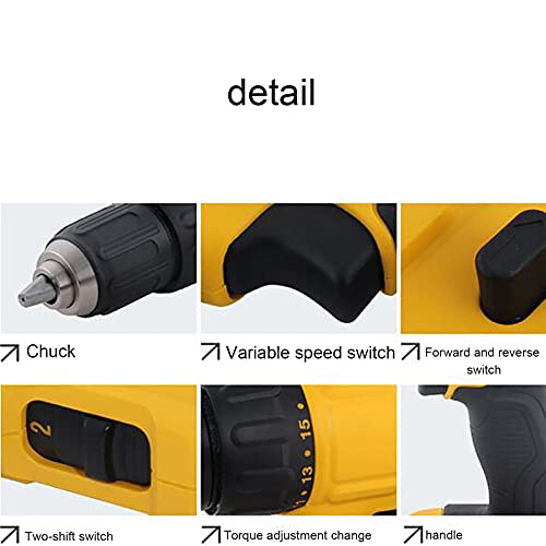 18-V-Lithiumbatterie-wiederaufladbarer elektrischer Bohrschrauber, Multifunktions-Schraubendreher, Elektrowerkzeug zur… – Bild 3