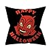 Sumeiwilly 2er Pack Halloween Kissenbezüg Kissenhülle Kürbis Fledermäuse Kopfkissenbezug mit Reißverschluss 45 x45 cm