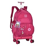 Mochila Rodinha 360° Rebecca Bonbon Beaded Fun Grande Durável Feminina Escolar (Rosa)