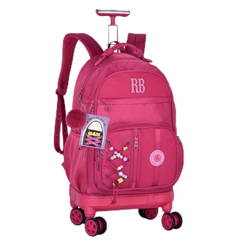 Mochila Rodinha 360° Rebecca Bonbon Beaded Fun Grande Durável Feminina Escolar (Rosa)