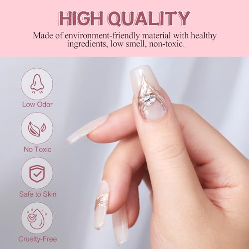 Top Coat Gel para Uñas con Pincel Preciso Clear UV miniatura 4
