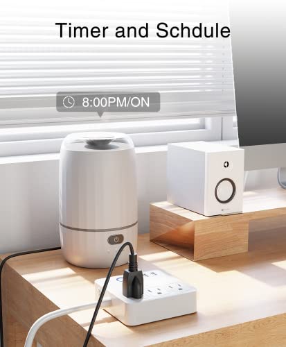 Ghome Smart Smart Power Strip, 3 Usb Ports & 3 Individually Controlled Smart Outlets, Wifi Surge Protector Compatible With Alexa Google Home, Travel Multi-Plug Extender Flat Plug, 10A, White (Wp9-Wh) #TOP4