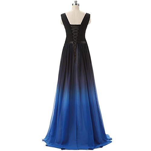 Dydsz Women's Ombre Evening Dresses for Weddings Formal Gown Long Prom Party Dress2
