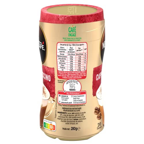 Cappuccino Soluble Original Nescafe La Boîte De 20 Tasses - vue 6