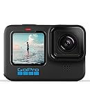 GoPro HERO10 Black - Action Camera impermeabile con LCD frontale e touch screen posteriore, video 5.3K60 Ultra HD, foto da 23MP, streaming live 1080p, webcam, stabilizzazione (rinnovata)