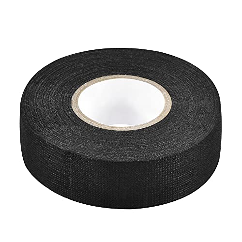 Image of uxcell Adhesive Cloth Fabric Tape Looms Single-Side 25mm x 15m Black