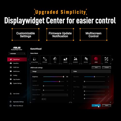 undefined ASUS TUF Gaming 27” 1440P Monitor (VG27AQL5A) – QHD (2560 x 1440), 210Hz, 0.3ms, Fast IPS, Extreme Low Motion Blur Sync, Speakers, DisplayWidget Center, Gaming AI, Height Adjustment, 3 yr Warranty の商品画像 5